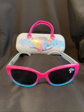 Hasbro My Little Pony Pink and Blue Kids Sunglasses with Character Case